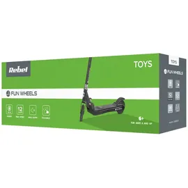 REBEL Elektroroller für Kinder Fun Wheels Black