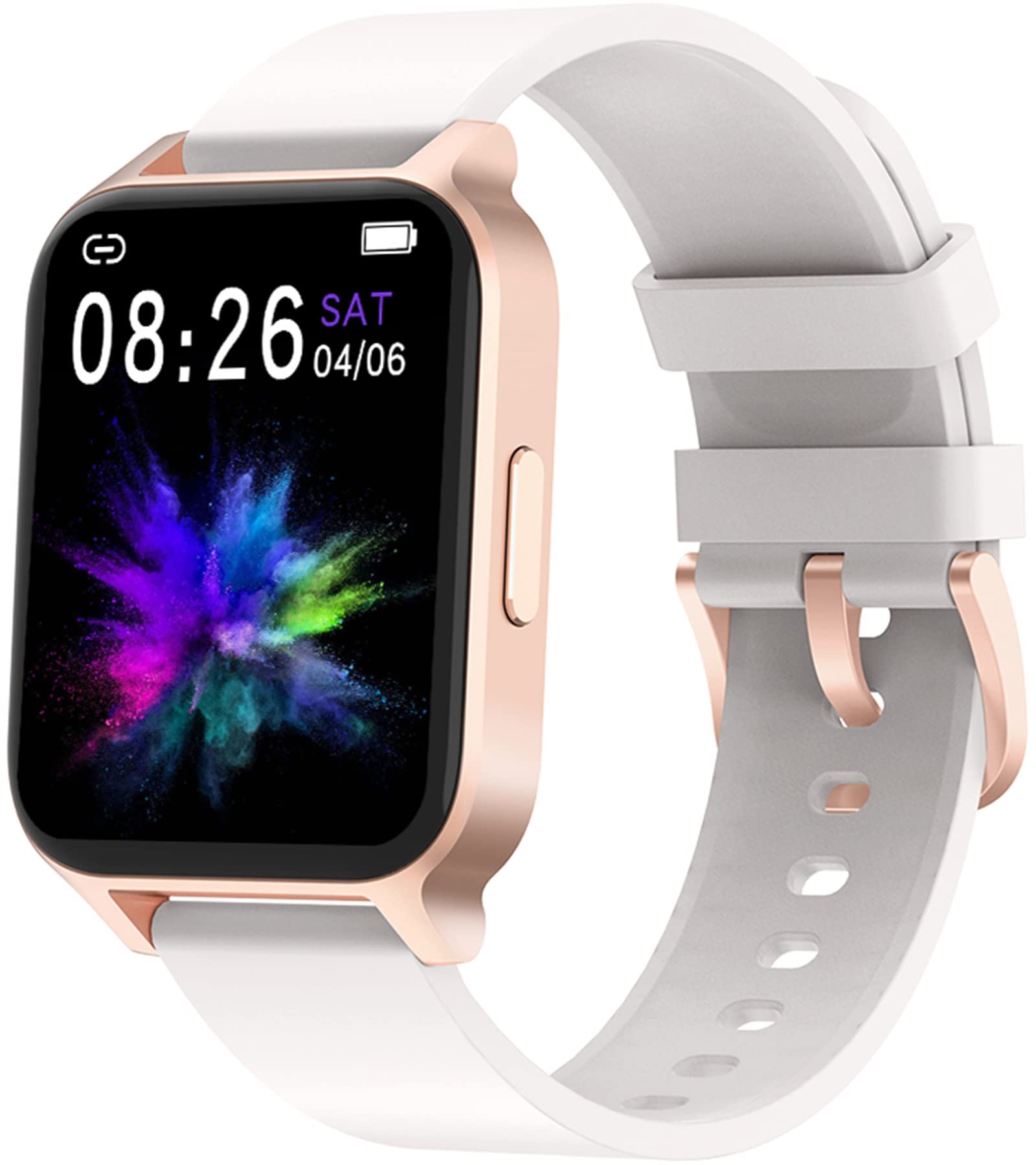 findtime Smart Watch Schrittzähler Uhr Damen Touchscreen 1.65 Zoll Fitness Tracker Smartwatch mit Schlafmonitor Blutdruck Pulsmesser Musiksteuerung Sportuhr für Damen Herren Kompatibel IOS Android