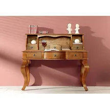 MASSIVMOEBEL24.DE Schreibtisch Akazie 130x60x112 honig lackiert OXFORD #0514