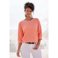 VIVANCE 3/4-Arm-Shirt aus bügelfreier Crêpe-Qualität orange 40/42