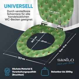 Sanilo WC-Sitz mit Absenkautomatik Kaktus