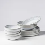 gipfelstück Tafelservice 12-tlg. grau/grün