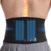 Paskyee Rückenstützgürtel für den unteren Rücken für Männer und Damen mit 6 Stäben - Rückenbandage für Skoliose & Ischias Schmerzlinderung