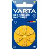 2x Varta 6er Blister  Premium Hörgerätebatterien Gr. 10 Gelb 1,45 Volt 180 mAh