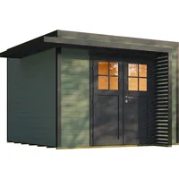 Weka Design Gartenhaus Pure Garden Amberley mit Massivholz-Doppeltür -