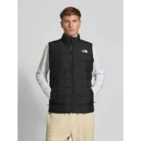 Daunenweste mit Label-Detail, Black, S