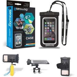 Bundle-Paket: Wasserdichte Handyhülle 5,7" + Zubehör schwarz No Size
