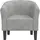 vidaXL Clubsessel gepolstert Samt 70 x 68 x 56 cm Hellgrau