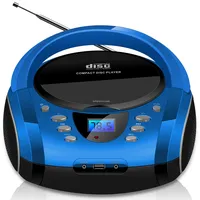 Cyberlux Tragbarer CD-Player Boombox CD/MP3 USB Kinder Radio blau