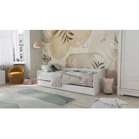 Interlink Kinderbett Leonie 90 x 200 cm Kiefer massiv weiß