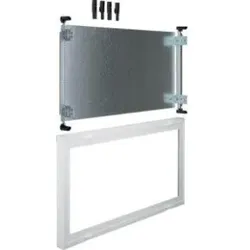 Hager UD33C2 Baustein, universN, 450x750mm, mit Montageplatte verstellbar und Sichtscheibe.univers N Baustein mit Montageplatte zum Aufbau einer