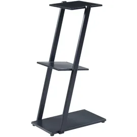[en.casa] Rollag Standregal 72 x 40 x 25 cm Schwarz