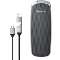 PHIXERO P10PRO Externe Tragbare NVMe SSD 512GB, Bis zu 1050MB/s, USB 3.2 Gen2, Inklusive 2-in-1 USB C Kabel, Externe Festplatte Portable SSD für iPhone 15/16 PRO/Android/Mac, Schwarz
