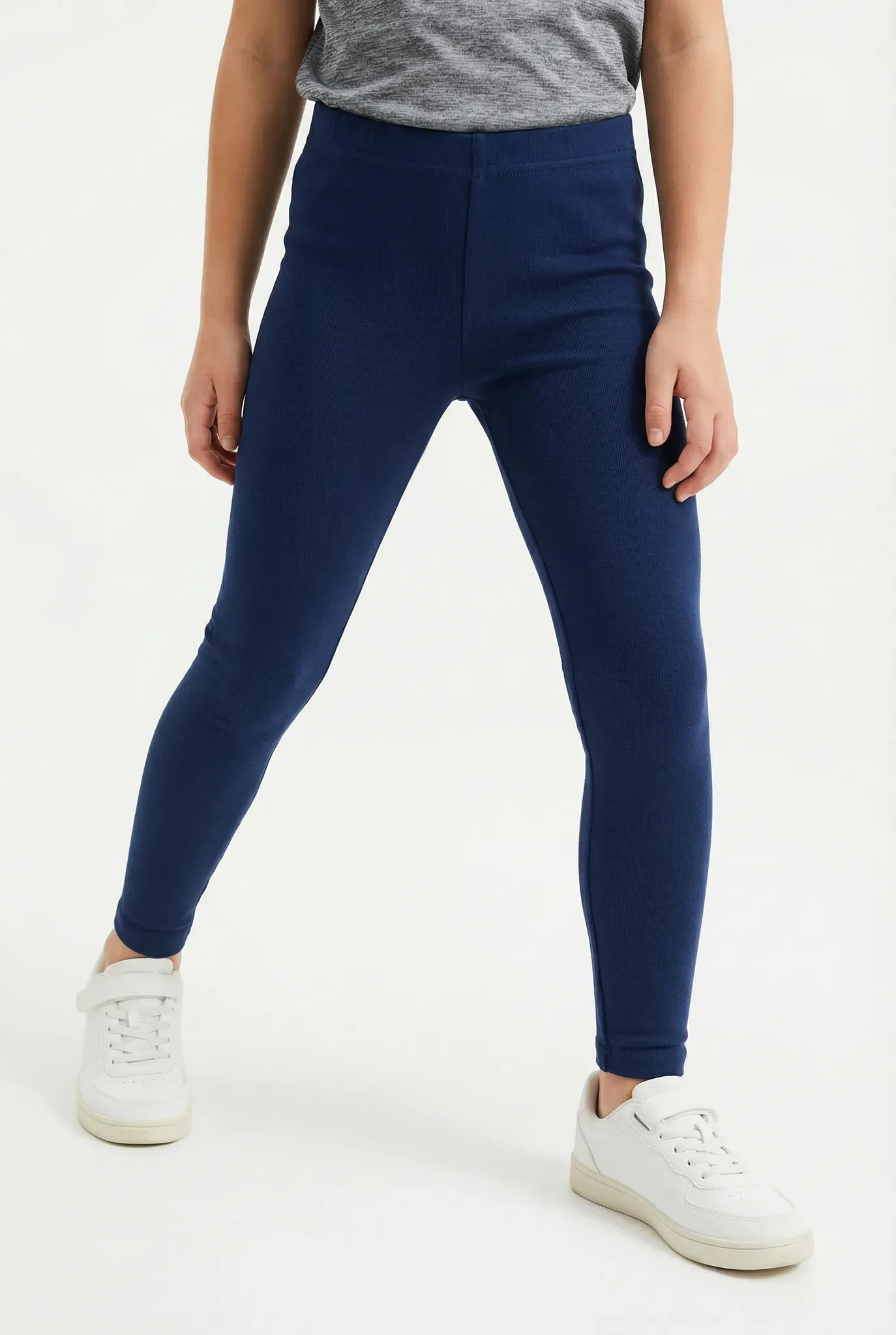 Leggings HUMMEL, Mädchen, Gr. 140, N-Gr, blau (marineblaus), Obermaterial: 95% Baumwolle, 5% Elasthan, Hosen Leggings, sportlicher Stil, für Kinder und Jugendliche, hohe Bewegungsfreiheit