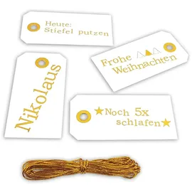 Frau Wundervoll DIY Adventskalender Schneeflöckchen grau zum Befüllen
