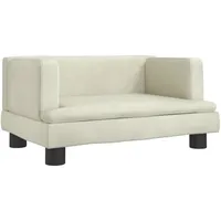 SYFAXTM Kindersofa Creme 60x40x30 cm Samt - Creme