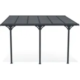 Cazeboo Pergola, Grau, Metall, Rechteckig, 374x270x300 cm, Aufbewahrung & Schutzhüllen, Geräteschuppen