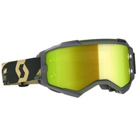 Scott Goggle Fury camo kaki / yellow chrome works