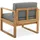 beautysofa Danilo Set 4-tlg. Braun/Grau