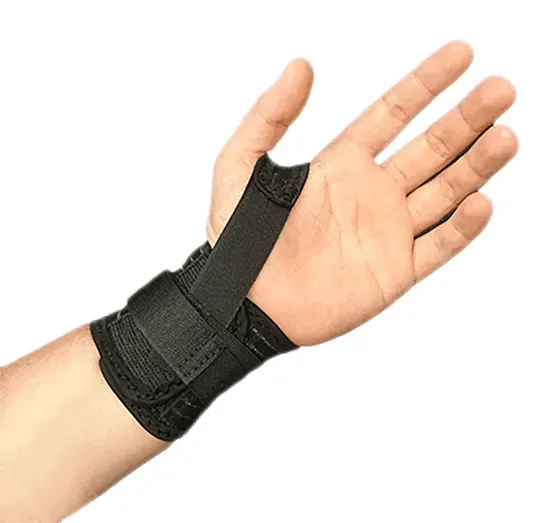 Matchu Sports Handgelenkstütze - Schwarz - Rechts - 88% Nylon - 12% Elasthan