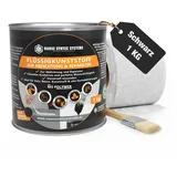HSS Flüssigkunststoff Set 1 kg Schwarz