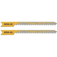 KWB 620630 Stichsägeblätter, Holzbearbeitung, HCS, Universalschaft, 2 x Kurve