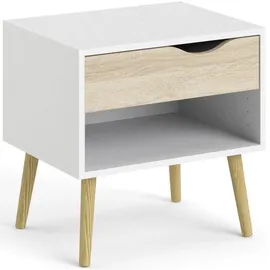 Home Affaire Nachtschrank Oslo 50,2 x 39,1 x 49,7 cm Weiß
