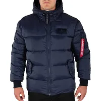 Alpha Industries Hooded Puffer Fd Jacke - Rep.Blue -