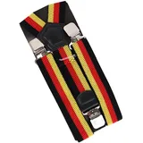 MIRROSI Hosenträger 4cm Breites X-Form mit extra Starken Clipverschluß (hoher Tragekomfort) Länge verstellbar für Damen und Herren bunt