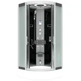 AcquaVapore Dampfdusche Duschkabine Sauna Dusche D58-53m2-ec 90x90 Cm Mit 2k Scheiben Versiegelung