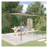 vidaXL Pavillon Beige 3x3 m 180 g/m2 Stoff und Stahl