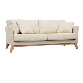 miliboo Couch Stoff 3-Sitzer Beige