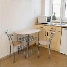 Hti-Living Tischgruppe San Remo Merit - Silber