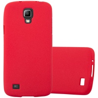 Cadorabo TPU Frosted Cover Galaxy S4 Active Hülle Rot