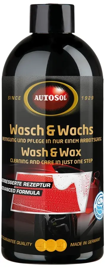 Autosol Wasch & Wachs - Strahlender Glanz und Schutz im Handumdrehen - 500ml