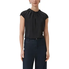 Comma, Comma Satinbluse mit Raffung