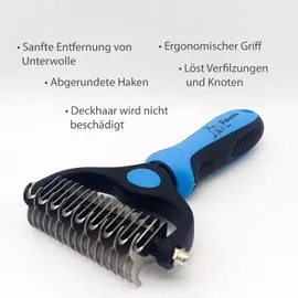 petsation Fellbürste Hundebürste Blau