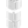 InLine InLine® Kabelkanal flexibel, vertikal für Tische, 2 Kammern, 0,80m, weiß