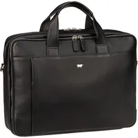 Braun Büffel Golf 3.0 Aktentasche Leder 40.5 cm Laptopfach schwarz