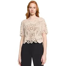 Betty Barclay Damen Kurzarmshirt Beige 42