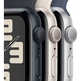 Apple Watch SE 2023 GPS 44 mm Aluminiumgehäuse mitternacht, Sportarmband mitternacht M/L