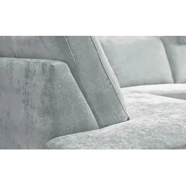 Max Schelling Eckcouch Flachgewebe 3-Sitzer Blau