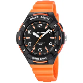 Calypso K5883/2 Quarz Orange/Schwarz 10 bar 10