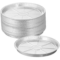 Relaxdays Runde Aluschalen im 50er Set Silber