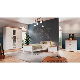 Interlink Inter Link Bett Maluno 120 x 200 cm Holz Weiß