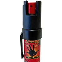 4 x Wilhelm Pfefferspray 16 ml Tierabwehr Selbstverteidigung CS Gas KO Spray hochdosiert (ca. 2 Mio. Scoville) effektives Verteidigungsspray