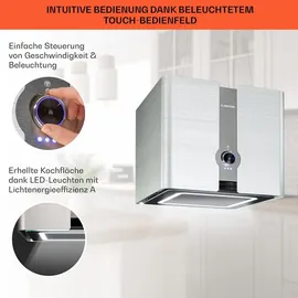 Klarstein Futurelight Smart Inselhaube 42 cm silber