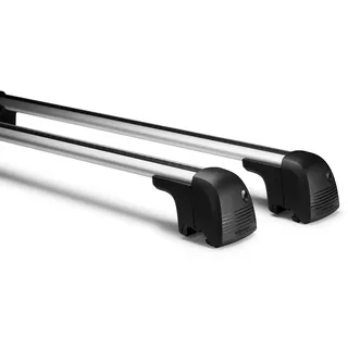 Volkswagen 2GA071151 Grundträger Dachträger T-Nut Tragstäbe Dachgepäckträger Relingträger, Silber, nur für Fahrzeuge mit Dachreling