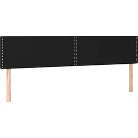 vidaXL Boxspringbett mit Matratze Schwarz 180x200 cm Stoff
