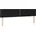 vidaXL Boxspringbett mit Matratze Schwarz 180x200 cm Stoff